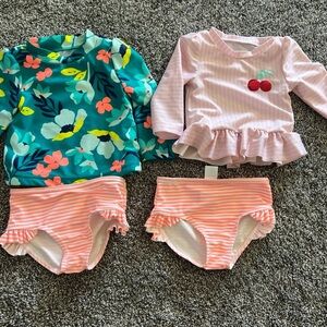 Baby girl size 9 month girls swimsuits